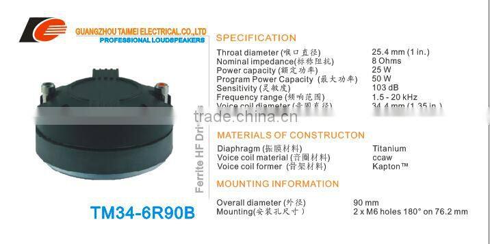 Hot sale made in guangzhou high output professional loudspeakers