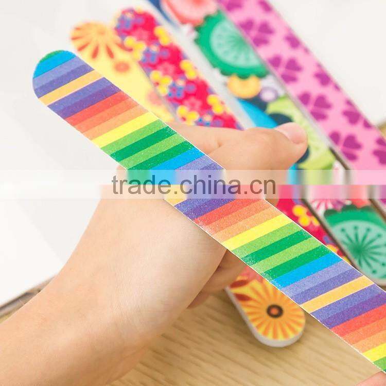 colorful flower nail file fashion nail tool design