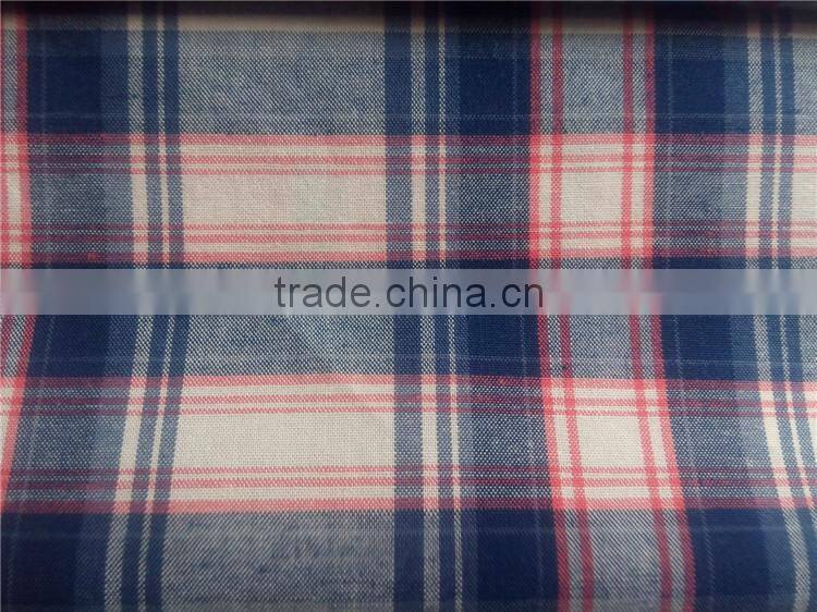 Cotton 32S*32 100*80 cotton shirting yarn dyed fabric