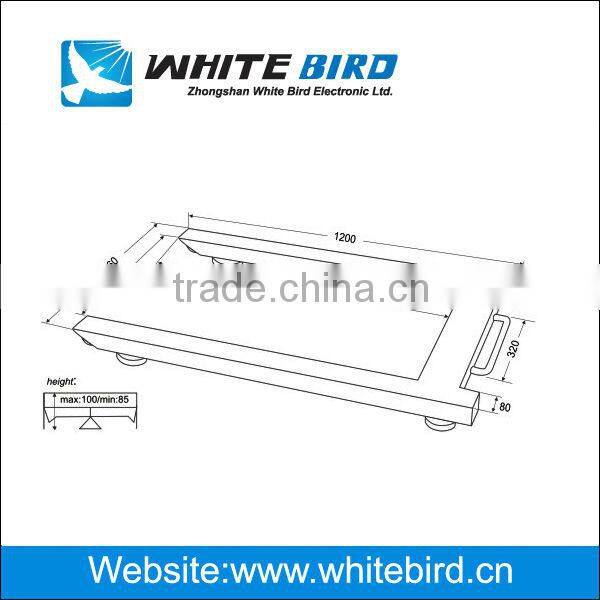 1500kg u type protable digital weighing scale