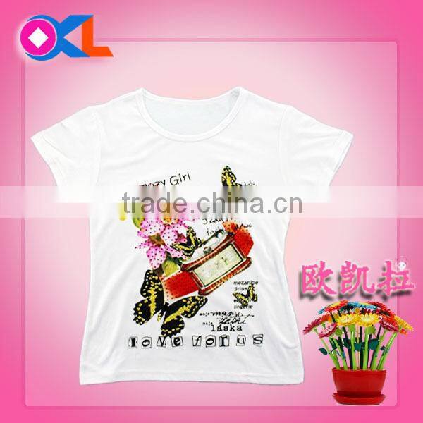 Chinese best quality fashionable cute wholesale custom t-shirts drop ship