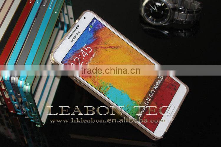 Top quality Wholesales new Cheap Price Many Colors For Choose Aluminum Bumper Case For Samsung note 3 With Metal Frame