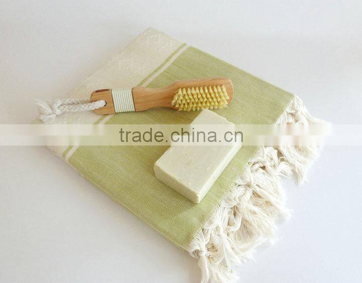 Cotton Fabric 70*180cm With Fringes Custom Made Hammam Kikoy Towel