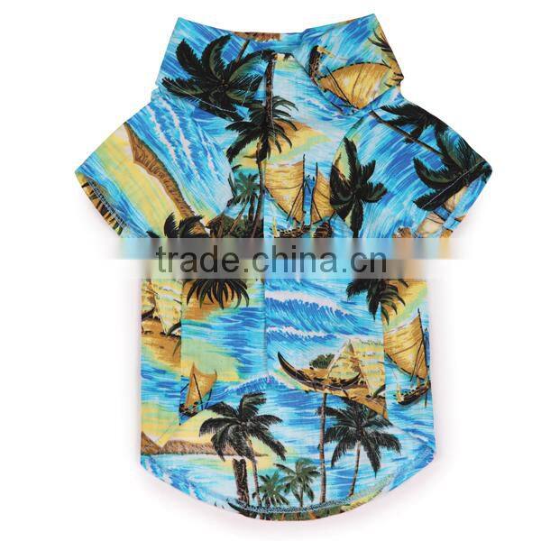 hawaiian style print linen coloured spots hawaiian shirt fabirc for hawaiian shirt