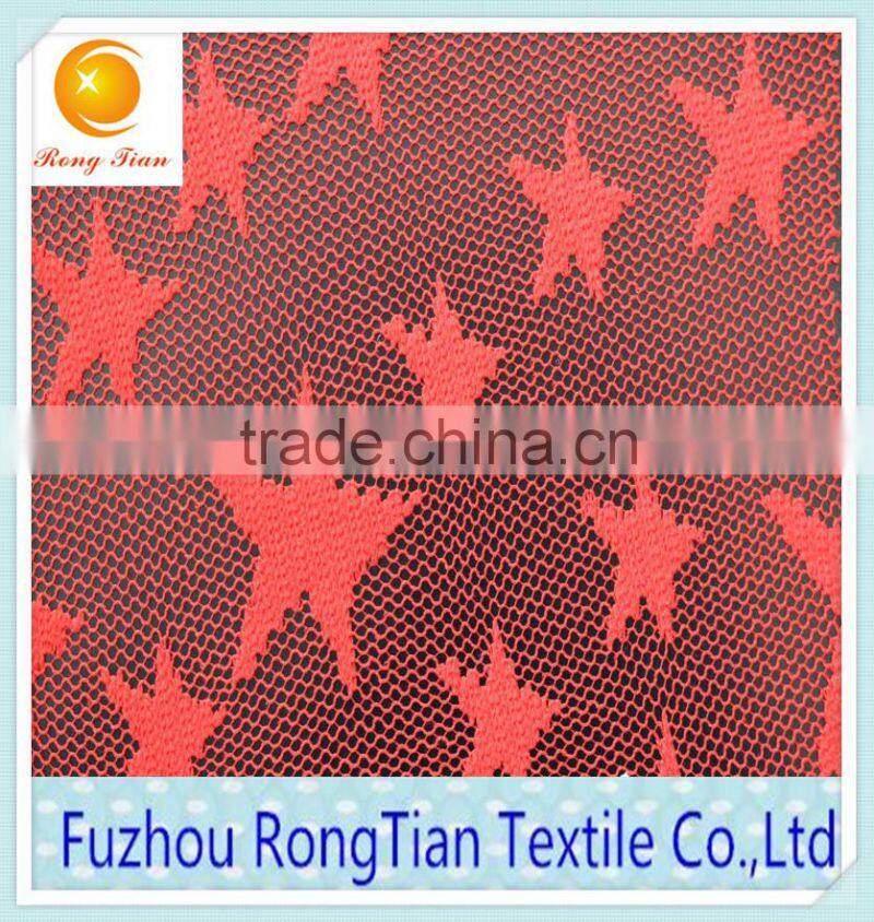 2015design pentagram pattern lace fabric for children's skirt