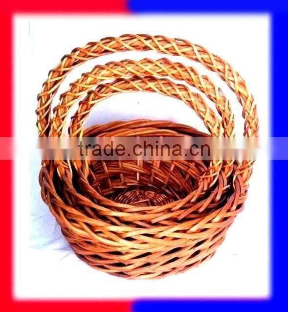 hot sale high quality willow baby basket