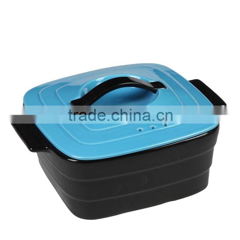 square anti fire ceramic tureen