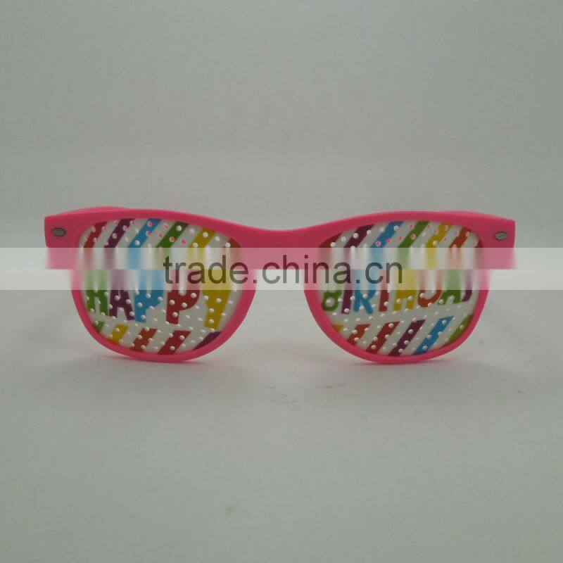 Pinhole Sticker Sunglasses Party Sunglasses
