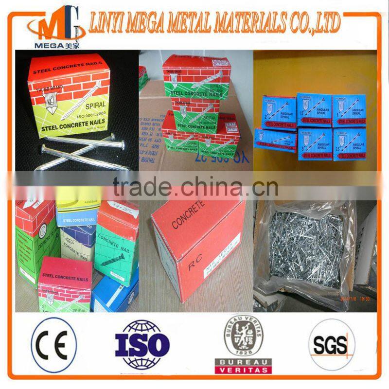 svender supply harp diamond point smooth shank Electro Galvanized steel concrete nail