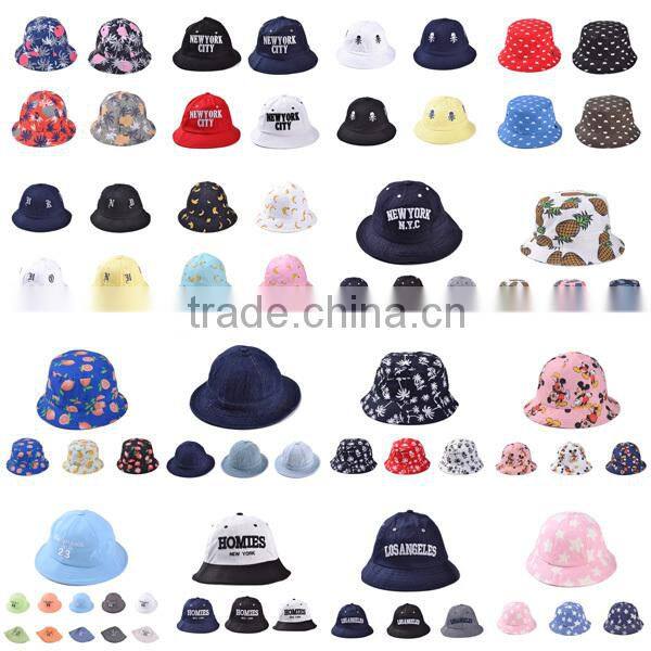 Cotton Bucket Hat Cheap Bucket Hat custom fruit printed hats