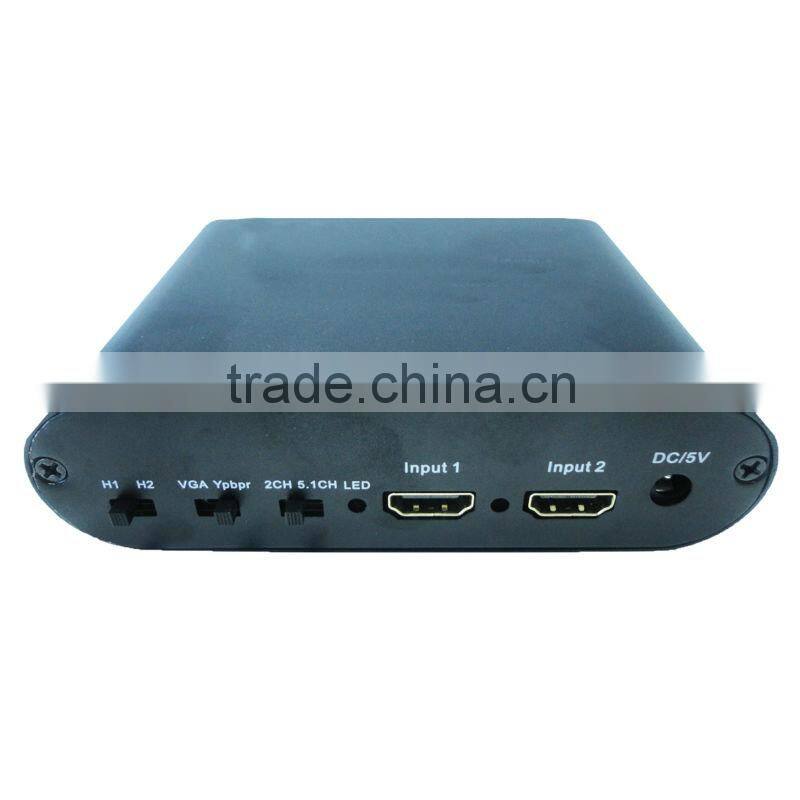 HDMI to VGA+YPBPR Muli-media Switcher