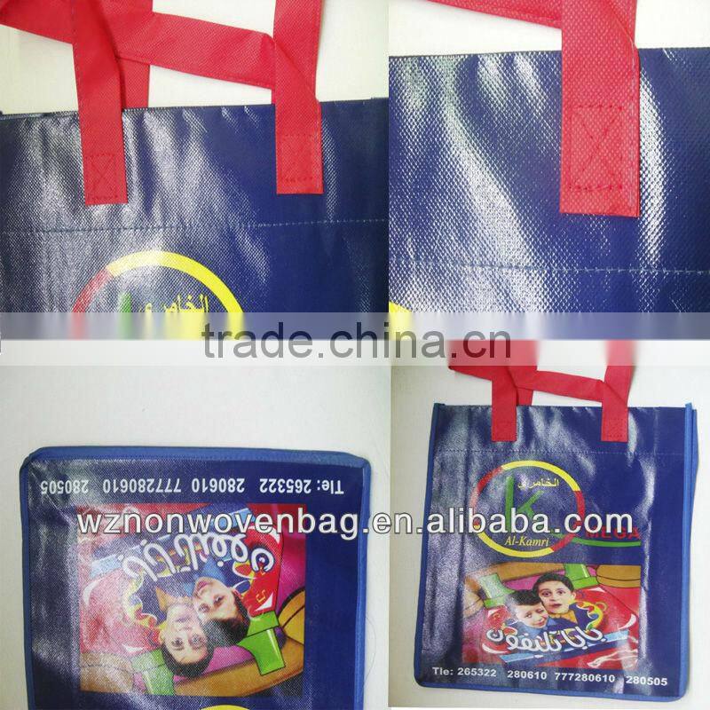 2014 eco friendly tote 80g non woven promtoin bottle bag(HL-6072)