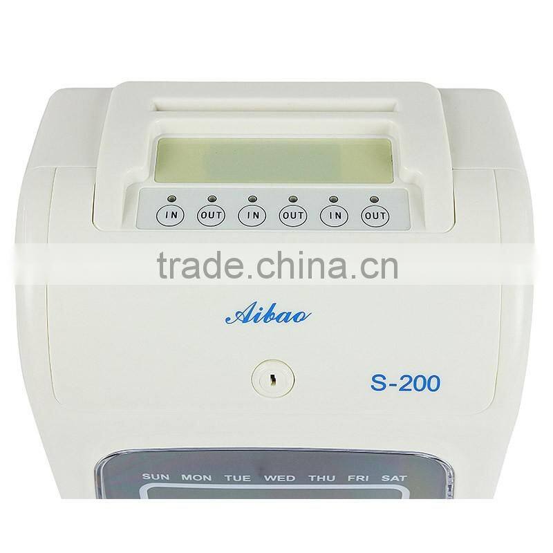 punch time card attendance machine