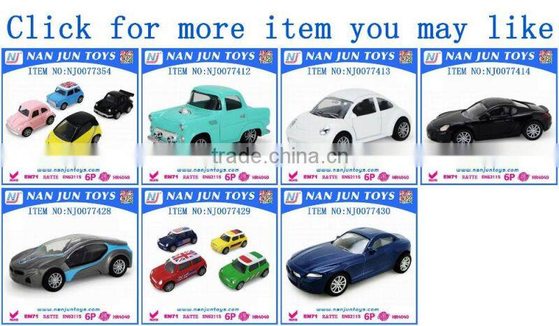 1:43 Cartoon mini car die cast car alloy car toys pullback toys