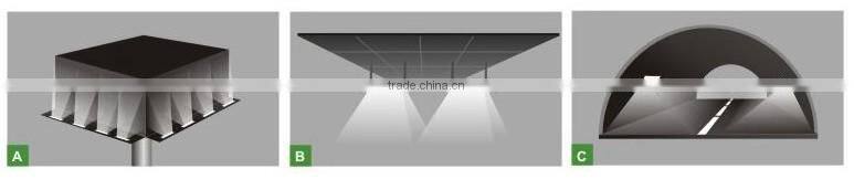 Modular Lightweight IP65 90W LED Tunnel Light