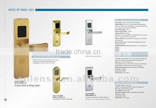 Rfid Hotel Door Lock System from Supplier with 13 Years Experience