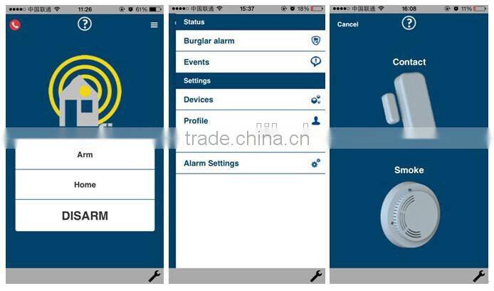 Smart Home alarm Security Systems Wireless cloud ip alarm