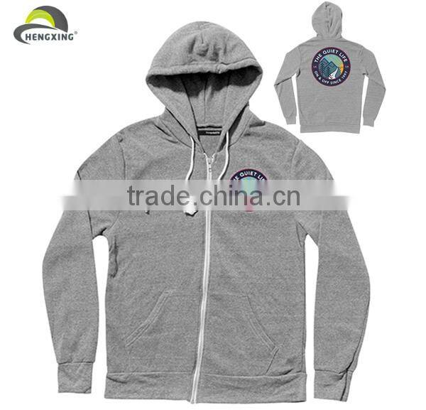 Custom plain hoodies zip up hoodies