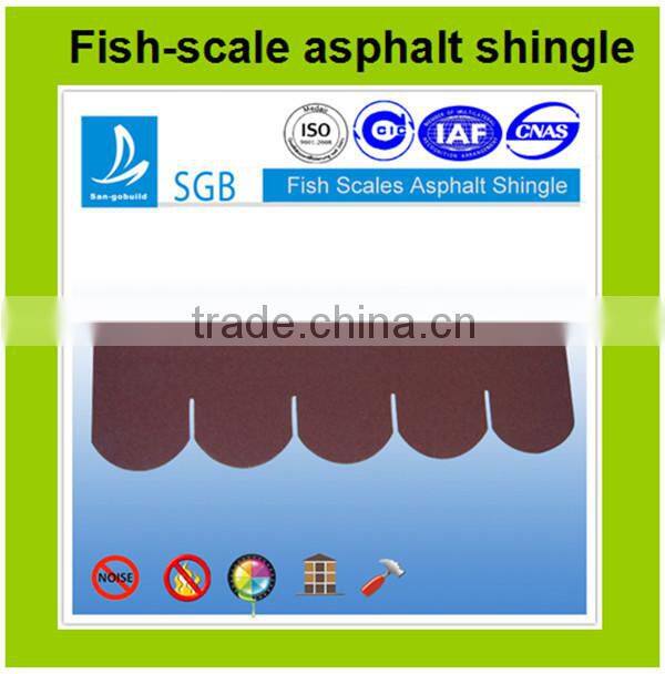 China Red Roofing Asphalt Shingle/Goethe Standard Roofing Tile/Roofing Materials
