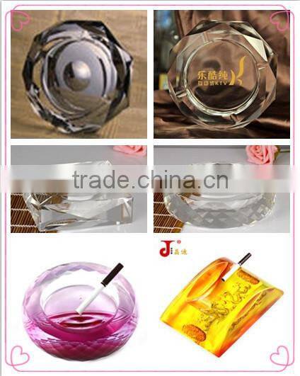 Square Antique Glass smoking Ashtray For Hotel Table Decoration