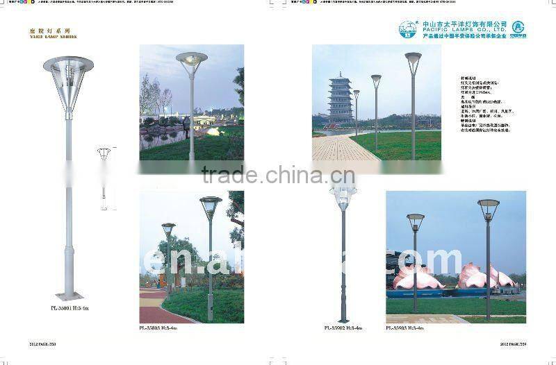 PMMA / Aluminum garden lamp with LED/Energy-saving bulbs