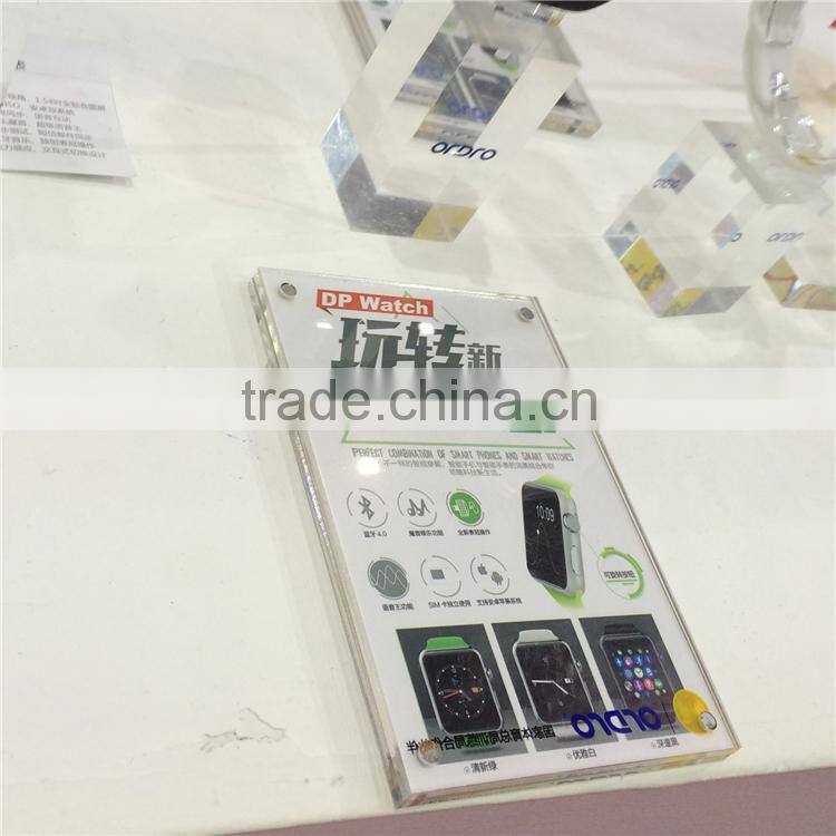Magnetic price tag holder, supermarket price tag, clear acrylic price ticket holder