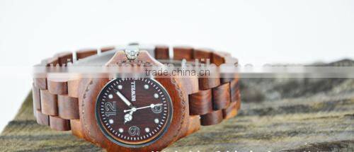 2015 personality special wooden design stylish charming water resistant watch(WJ-3914)