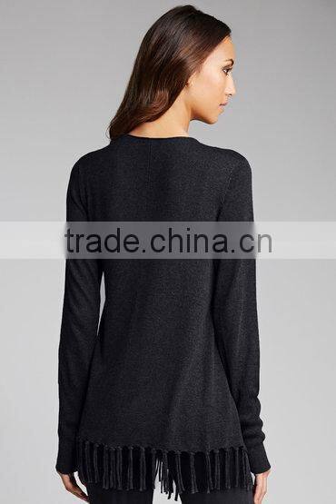 Elegant women long sleeve tassel women kimono design cardigan