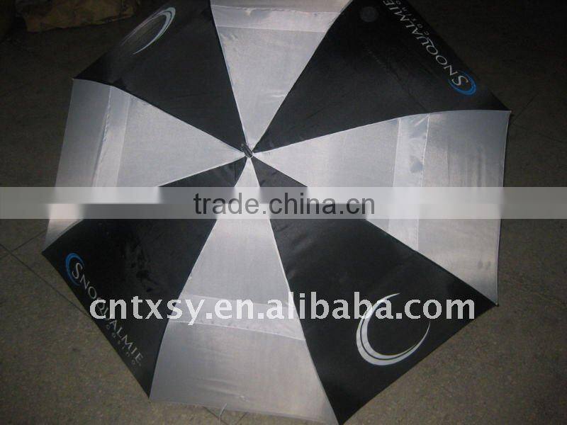 30"x8K auto open 190T polyester windproof two layer promotional umbrella golf umbrella