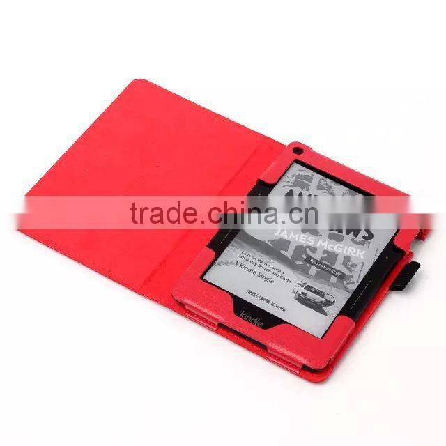 Flip Folio Stand Leather Case For Amazon Kindle Voyage 6 Inch Ebook Ereader
