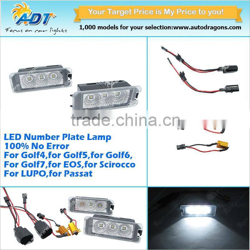 Canbus super white license plate lamp for Golf4-7 for EOS