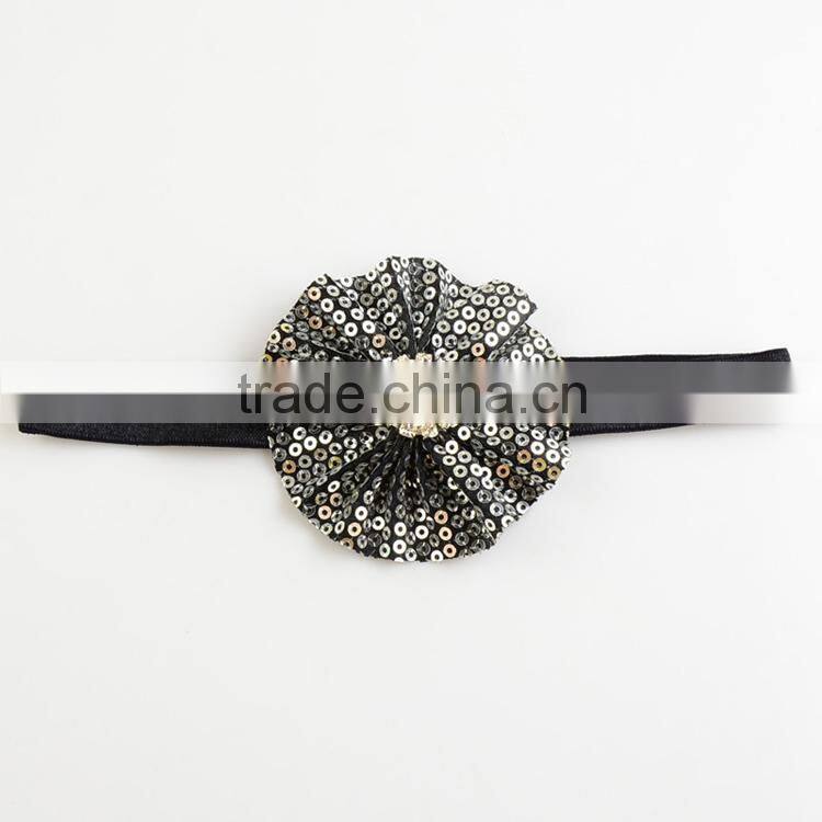 rounded flower diy christmas headband for babies