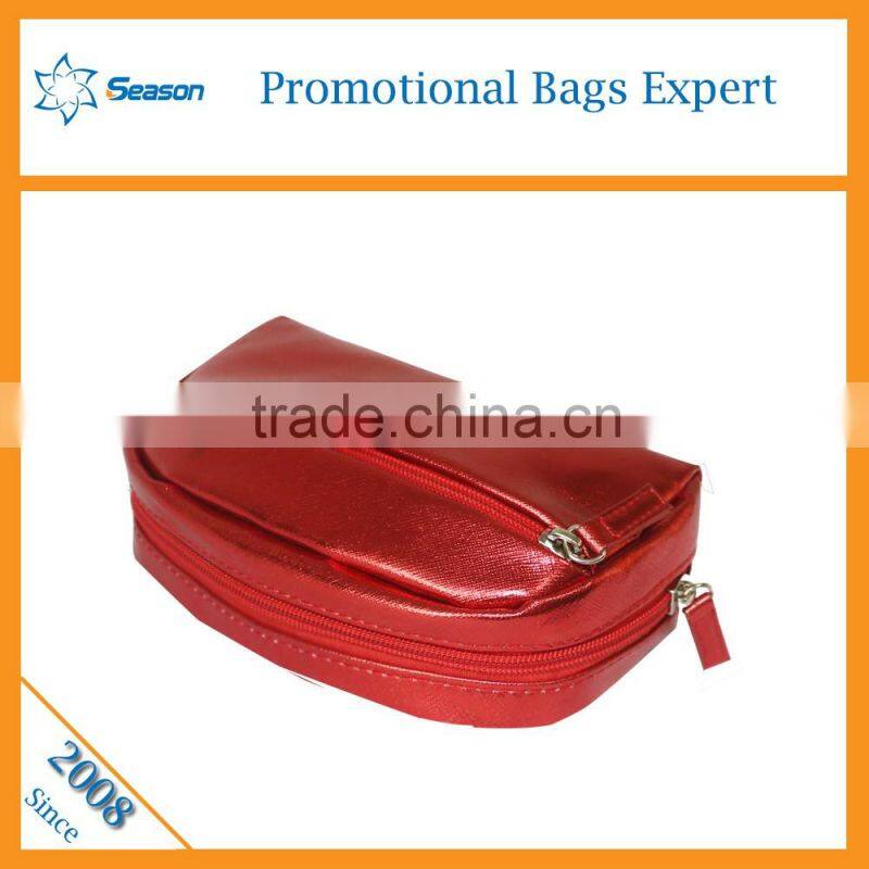 Bright surface travel makeup bag sublimation cosmetic bag