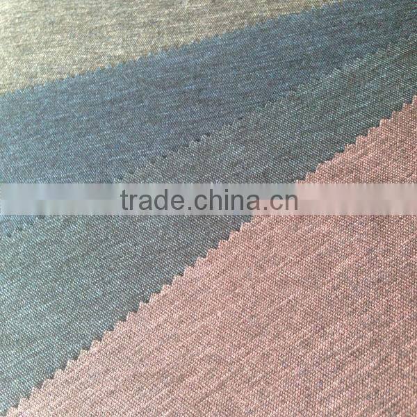 Gray yarn dyed circular african print cotton warp knit fabric