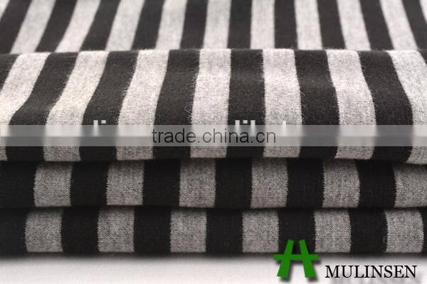 Knitting roma fabric yarn dyed stripe wholesal cheap man shirting fabric