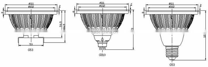 high power ar111 LED ceiling light