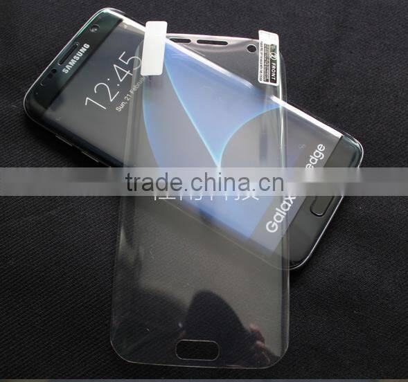 3D Full Curved PET Screen Protector For Samsung Galaxy S7 Edge flim,3D Round Toughed Film Screen for S7 for samsung s7 tpu film
