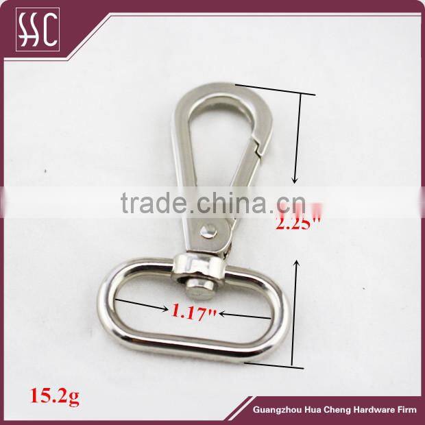 High quality snap hook for bag,metal swivel dog hook, clasp for bag