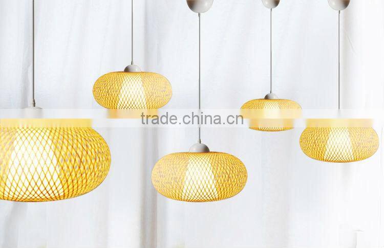 Natural Bamboo Handicraft Pendant Light Traditional Handicraft Techniques