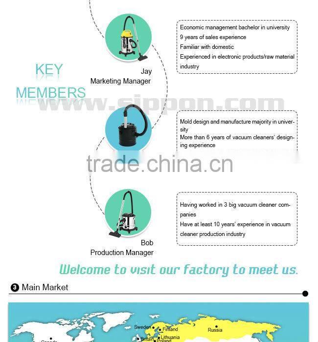 Dry&Wet Industrial Heavy Duty Vacuum Cleaners BJ122-50L