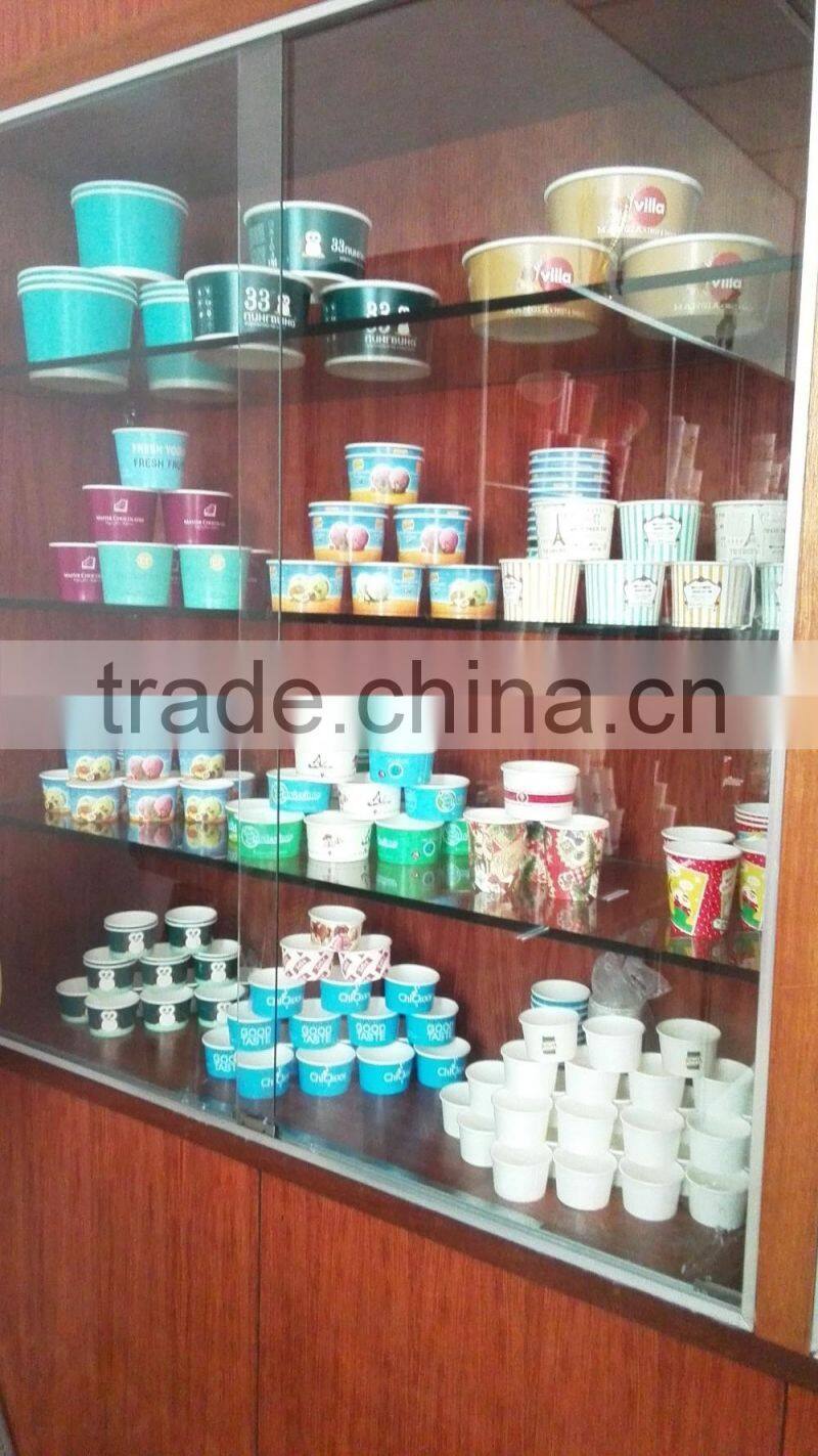 6 oz food grade recycled ice cream paper cup with lid