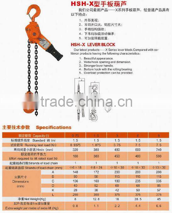 HSH Lever Block Hoist
