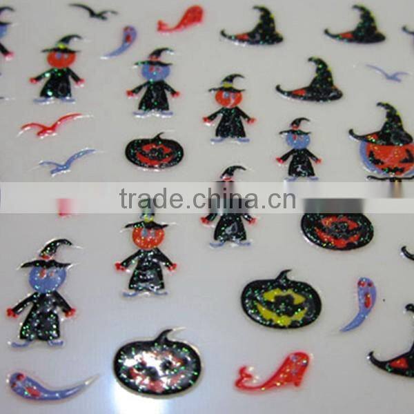 Halloween nail art decals holiday nail art stickers ghost nail decals suppliers