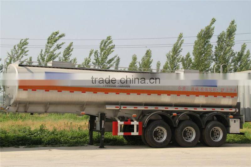 Tri-axle oil fuel tanker semi trailer / fuel tanker semi trailer