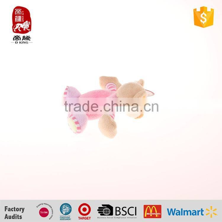 lovely bear baby plush toys handbell manufacture