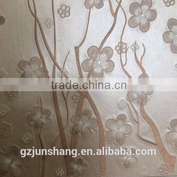 2015 newest PU leather for wallpaper decoration and upholstery usage