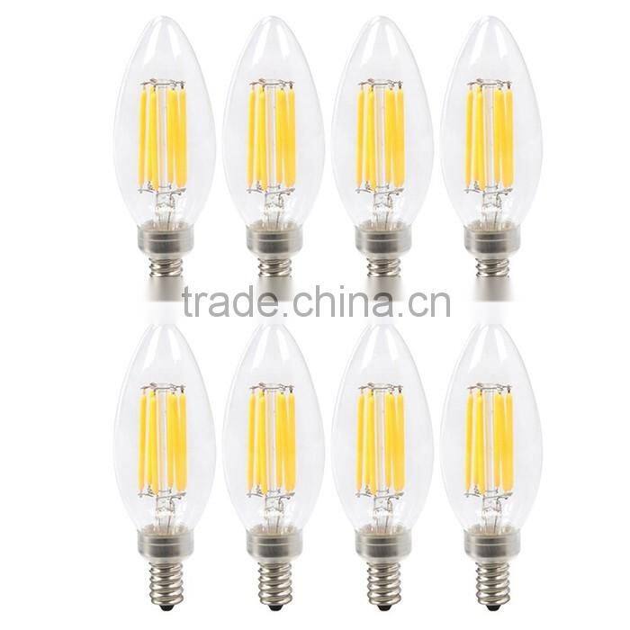 c35 2w 4w E14 LED Filament Candle Bulb C35 2W LED Candle Lamp