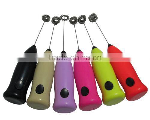 Easy,Safe,Quick! Handheld mini coffee & milk mixer with battery