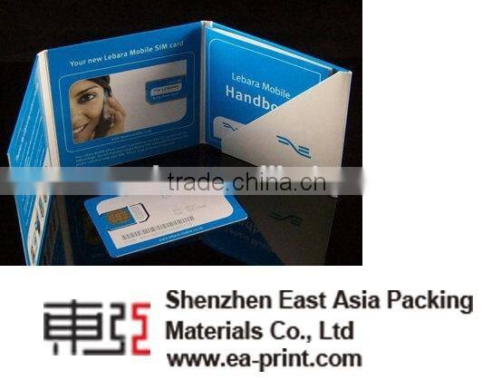 East Asia Packing Materials Custom SIM CARD PACKING(STANDARD/MICRO/NANO SIM CARD)