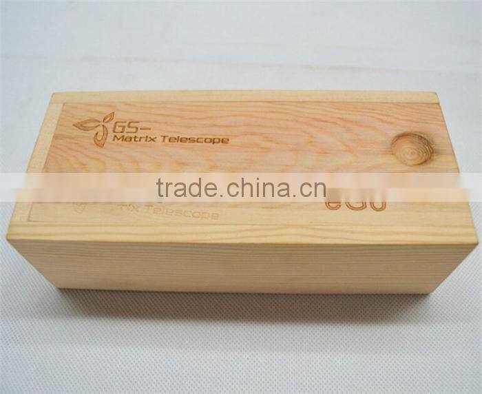 handmade pine wood slide open box